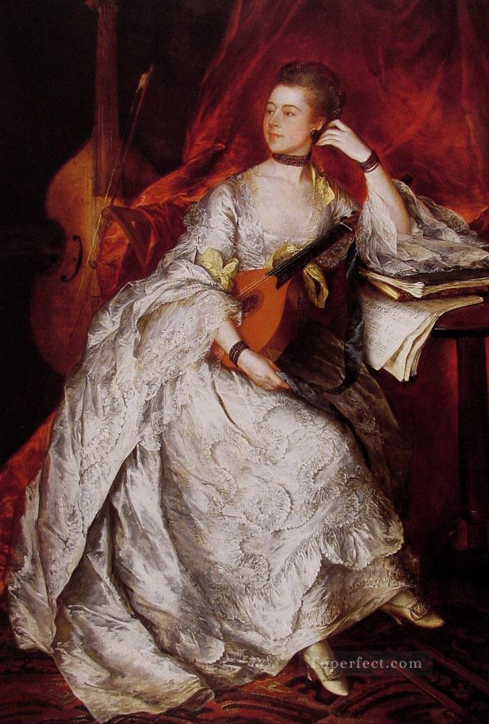 アン・フォード フィリップ・シック夫人の肖像画 トーマス・ゲインズボロー油絵